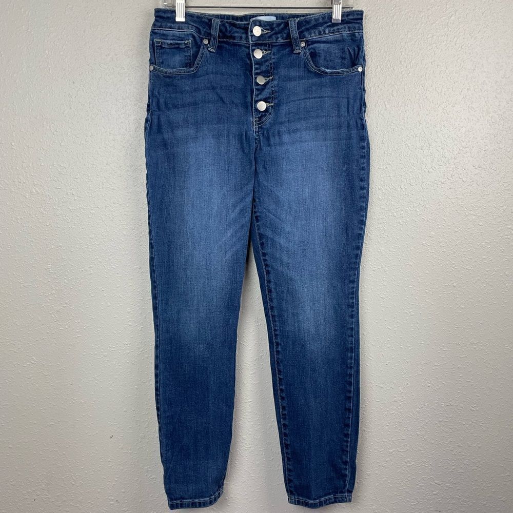 Made in Blue Button Fly Denim Jeans Size 31 EUC